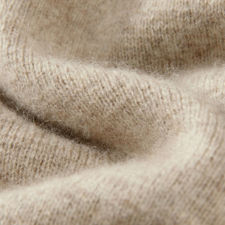 Buddha Stones Winter Solid Color Chinese Frog-Button Men's Wool Long Sleeve Sweater - image 12