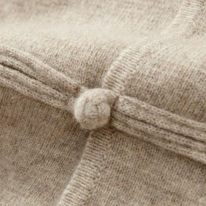 Buddha Stones Winter Solid Color Chinese Frog-Button Men's Wool Long Sleeve Sweater - image 11