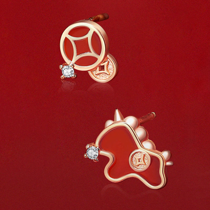 Buddha Stones 925 Sterling Silver Year Of The Horse Coin Charm Red Agate Blessing Necklace Pendant - image 15