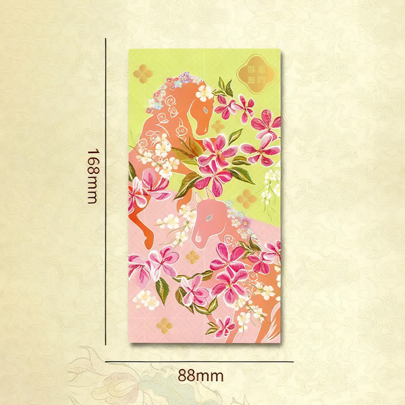 Buddha Stones 6pcs Multi-Color Chinese Red Envelope Get Rich Year Of The Horse 2026 New Year - image 2