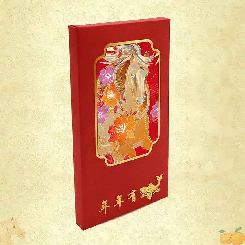 Buddha Stones 6pcs Multi-Color Chinese Red Envelope Get Rich Year Of The Horse 2026 New Year - 10Pcs Assorted - image 21