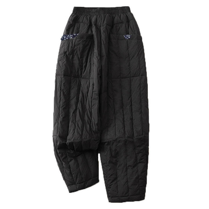 Buddha Stones Women's Winter Thermal Patchwork Pants With Pockets - image 12