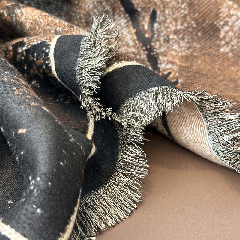 Buddha Stones Winter Magnolia Butterfly Pattern Soft Scarf Shawl - image 12