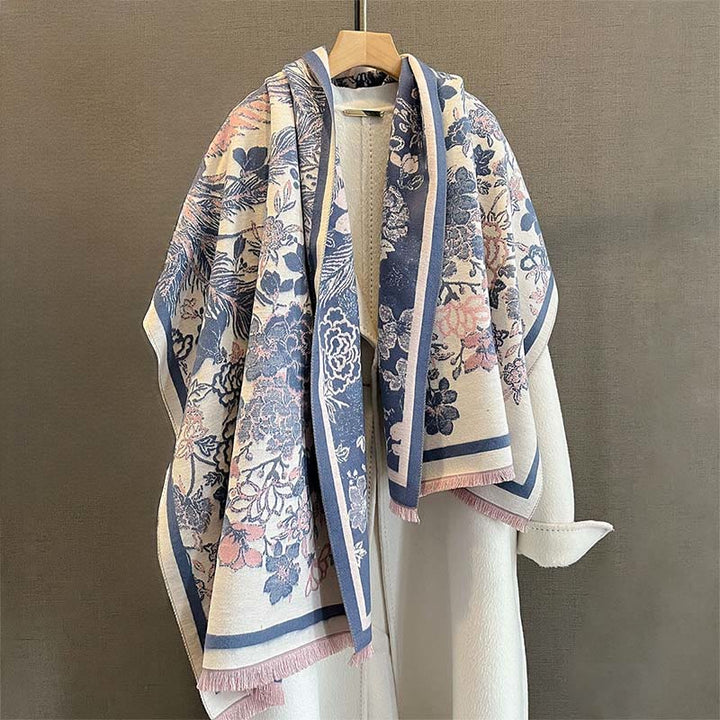 Buddha Stones Fall Phoenix Flowers Pattern Soft Scarf Shawl - image 10