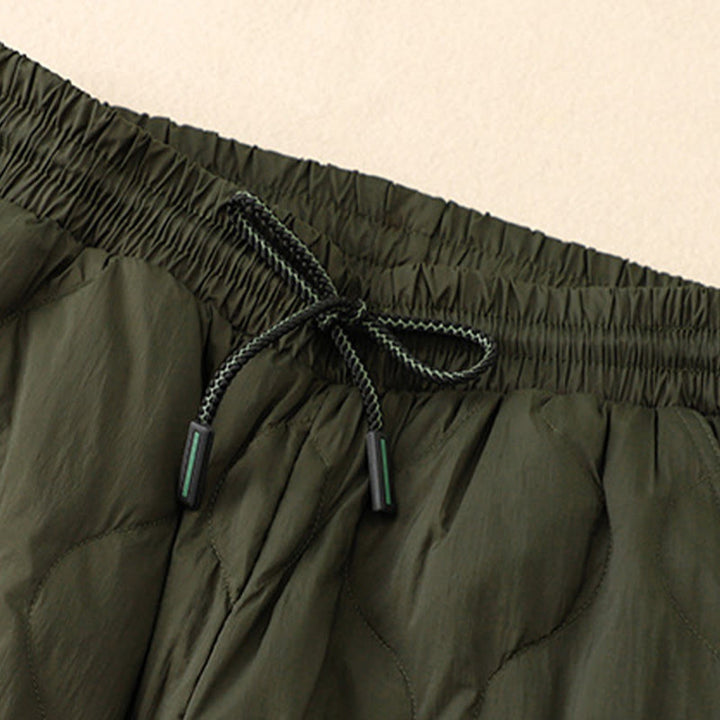 Buddha Stones Winter Curved Lines Warm Women's Ankle-length Pants With Pockets - image 14