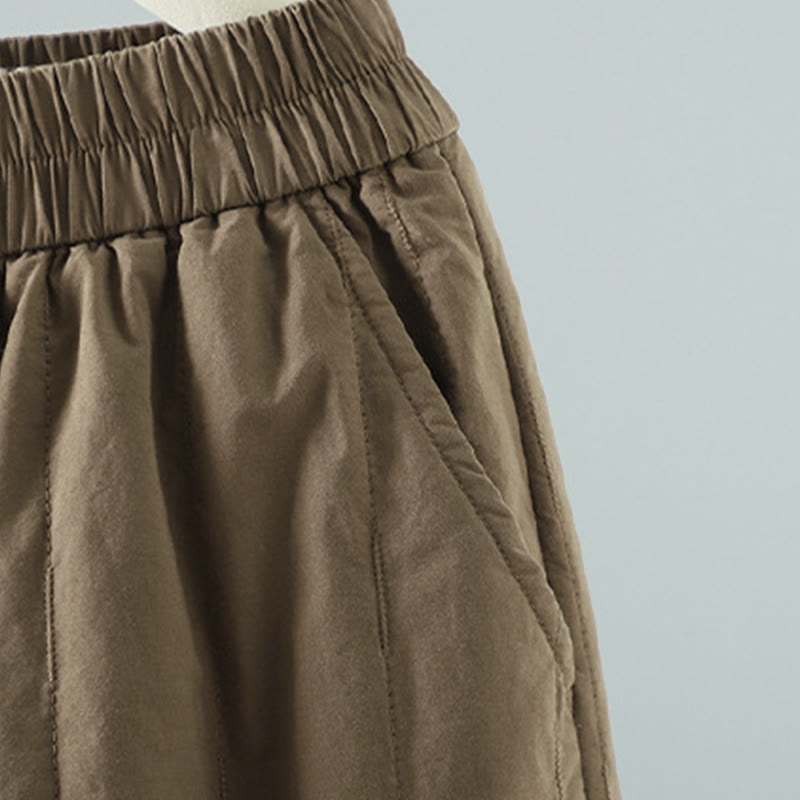 Buddha Stones Straight Lines Stripes Cotton Women's Harem Pants With Pockets - image 2