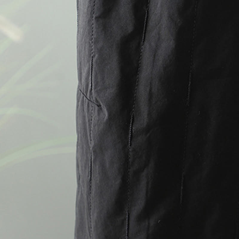 Buddha Stones Straight Lines Stripes Cotton Fleece-Lined Women's Harem Pants With Pockets - image 9