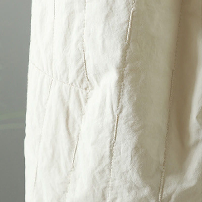 Buddha Stones Straight Lines Stripes Cotton Fleece-Lined Women's Harem Pants With Pockets - image 19