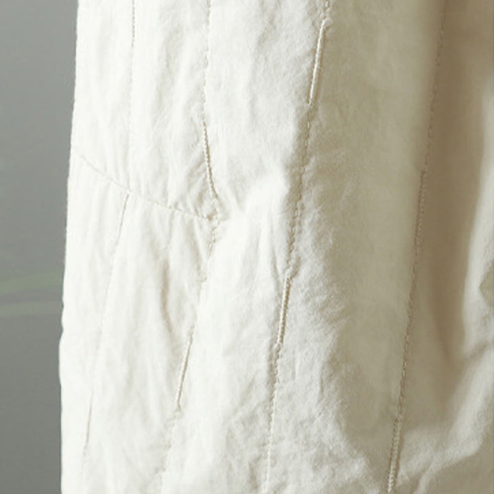 Buddha Stones Straight Lines Stripes Cotton Fleece-Lined Women's Harem Pants With Pockets - image 19