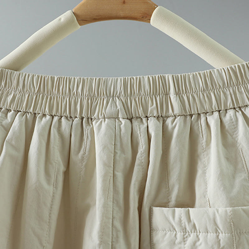 Buddha Stones Straight Lines Stripes Cotton Women's Harem Pants With Pockets - image 15