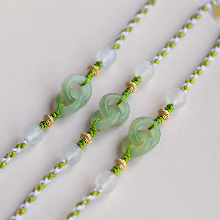 Buddha Stones Braided Rope Peace Buckle Love Calm Bracelet - image 3