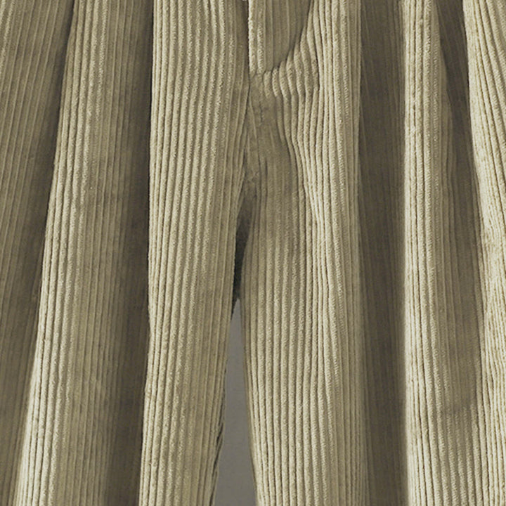 Buddha Stones Women's Winter Plain Corduroy Cotton High Waist Fleece-Lined Harem Pants With Pockets - image 22