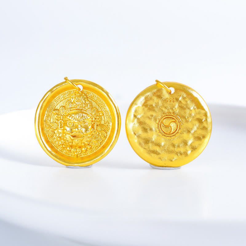 Buddha Stones Yellow Jambhala Copper Wealth Prosperity Chain Pendant Necklace - image 7