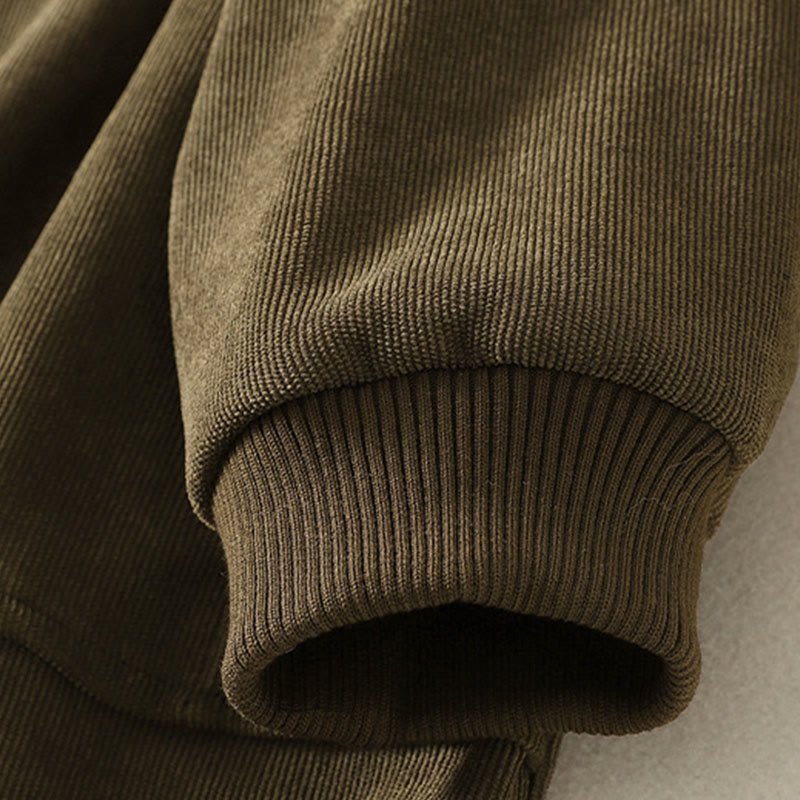 Buddha Stones Winter High Neck Warm Cotton Women's Long Sleeve Midi Dress With Pockets - image 19