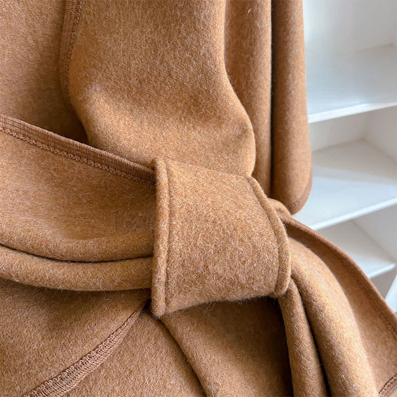 Buddha Stones Winter Solid Color Warm Cozy Split Scarf Shawl - image 6