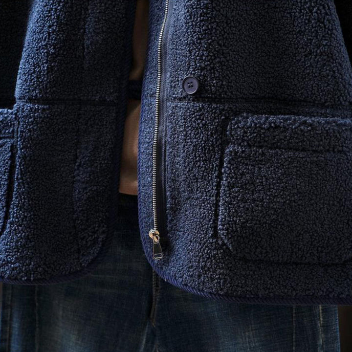 Buddha Stones Winter Zipper Buttons Long Sleeve Thermal Warm Cotton Women's Jacket With Pockets - image 12