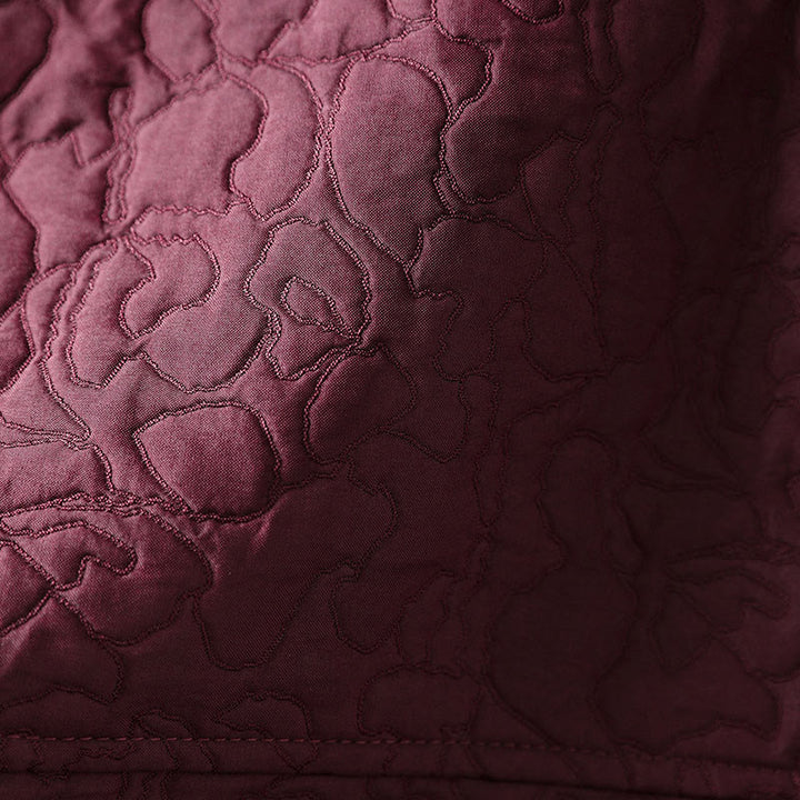 Buddha Stones Fall Buttons Long Sleeve Mid-length Jacquard Cotton Women's Jacket With Pockets - image 10