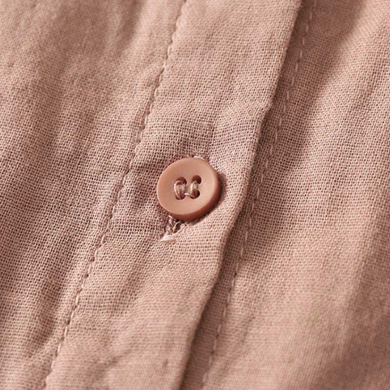 Buddha Stones Embroidered Flower Vine Pattern Long Sleeve Women's Lapel Shirt - image 11