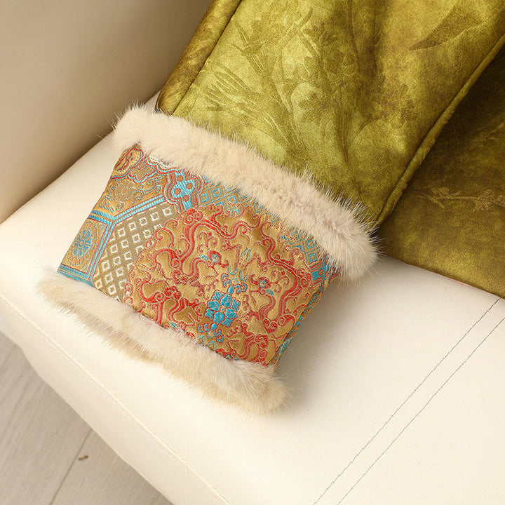 Buddha Stones Frog-Button Traditional Chinese Patterns Women's Long Sleeve Thickened Jacket  - image 13