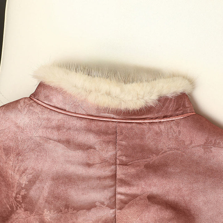 Buddha Stones Frog-Button Traditional Chinese Patterns Women's Long Sleeve Thickened Jacket  - image 20