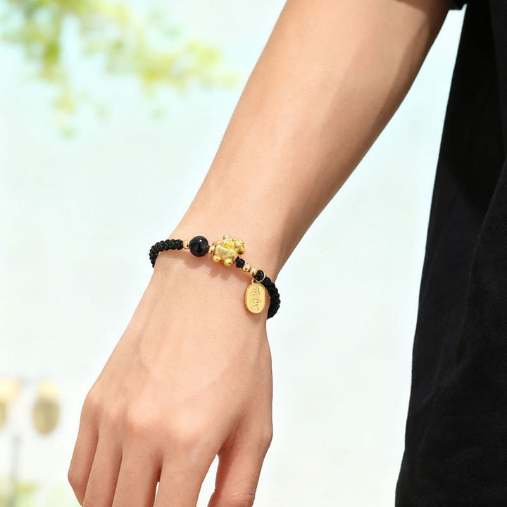 Buddha Stones 999 Sterling Silver Year Of The Horse Peaceful And Rich Success String Bracelet - image 9