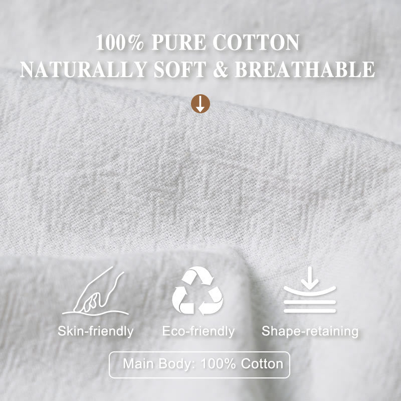 Buddha Stones Pure Cotton Softly Colored Leaves Pattern Women's Elastic Waist Harem Pants - image 3