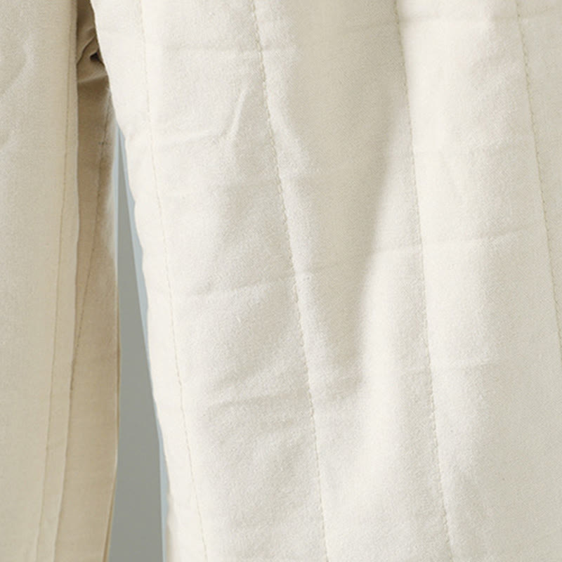 Buddha Stones Women's Ethnic Embroidery Flower Thermal Cotton Pants With Pockets - image 7