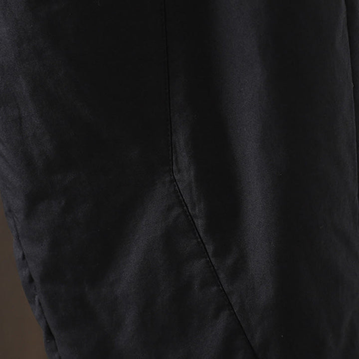 Buddha Stones Plain Cotton Women's Harem Thermal Pants With Pockets - image 4