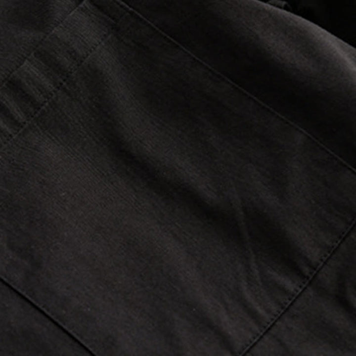 Buddha Stones Spring Plaid Pattern Fake Two-piece Long Sleeve Men's Cotton Jacket With Pocket - image 9