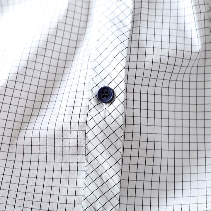 Buddha Stones Plaid Contrasting Buttons Down Long Sleeve Women's Cotton Shirt - image 11