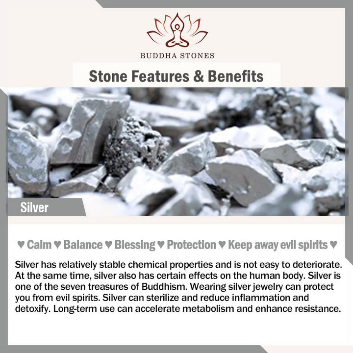 Buddha Stones 925 Sterling Silver White Flower Design Adjustable Blessing Ring - image 8