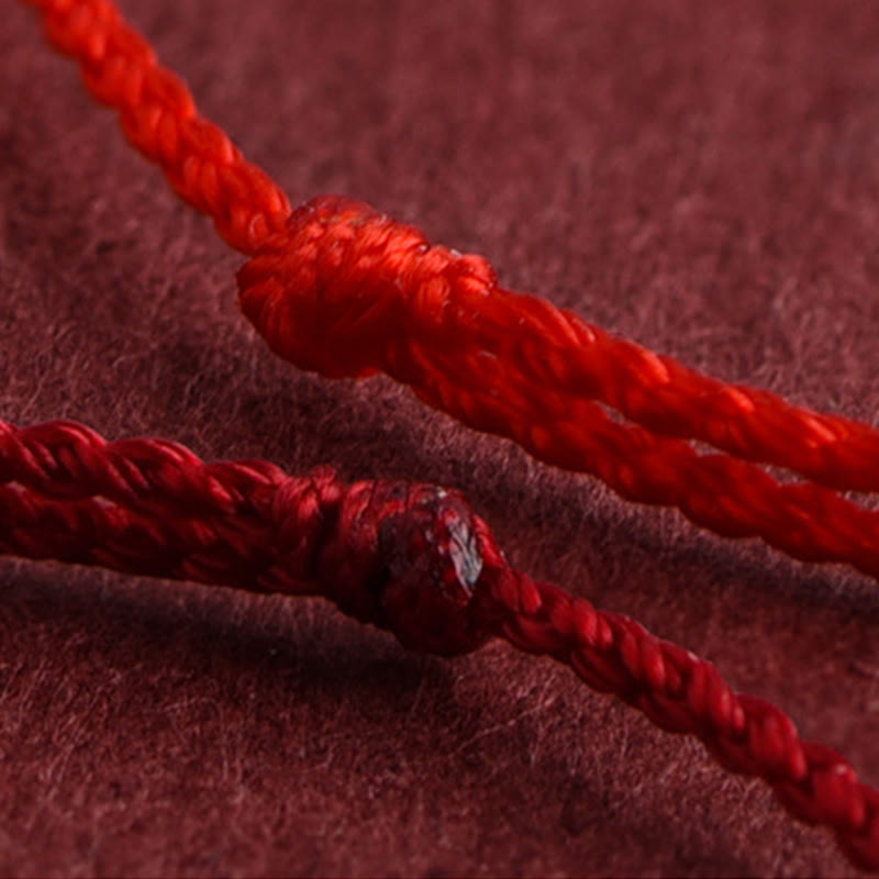 Buddha Stones Natural Hetian Jade Peace Buckle String Abundance Bracelet Anklet - image 15