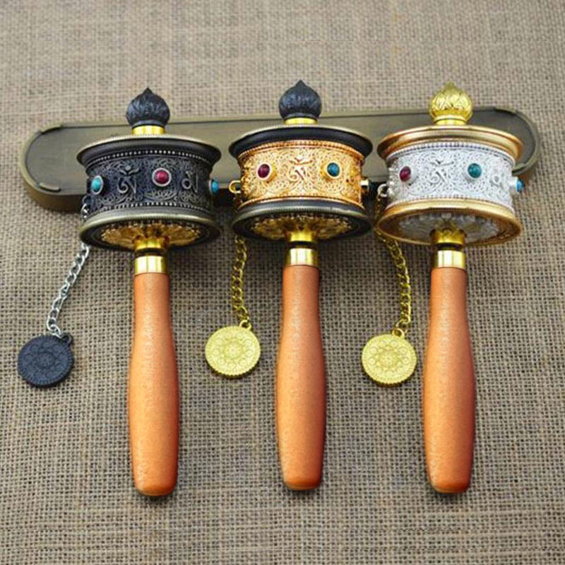 Tibetan Lucky Prayer Wheel Decoration - image 8