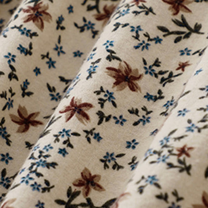 Buddha Stones Fall Floral Print Buttons Down Design Women's Cotton Long Sleeve Shirt - image 14