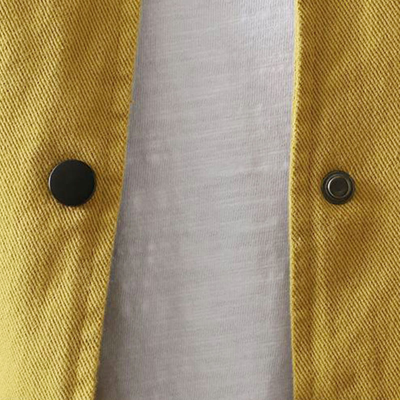 Buddha Stones Fall Button Down Women's Cotton Long Sleeve Outerwear Jacket With Pockets - image 13