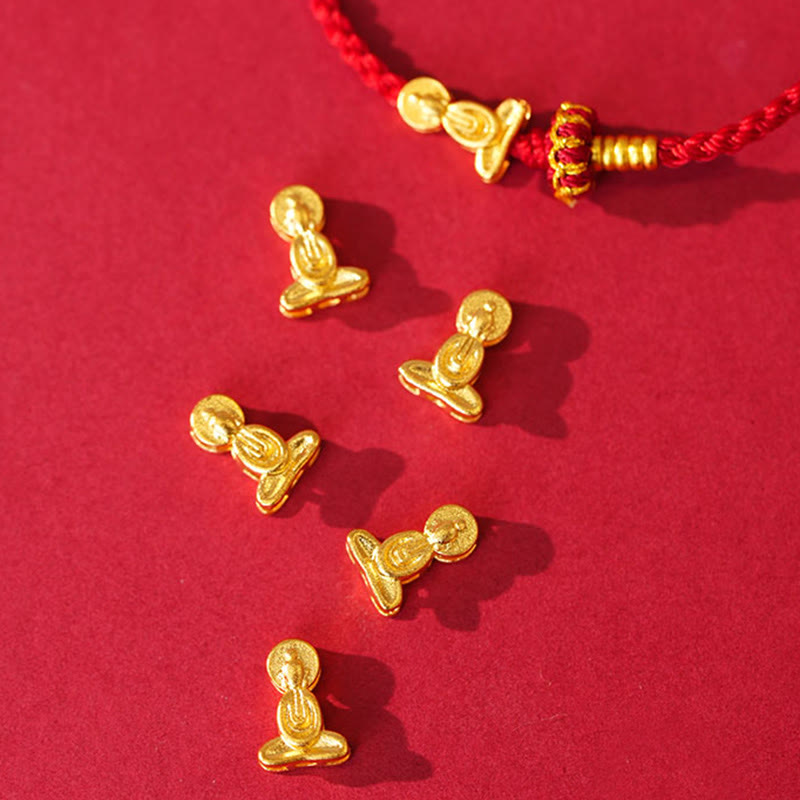 Buddha Stones Formless Buddha Lotus Knot Red String Protection Braided Bracelet - image 8