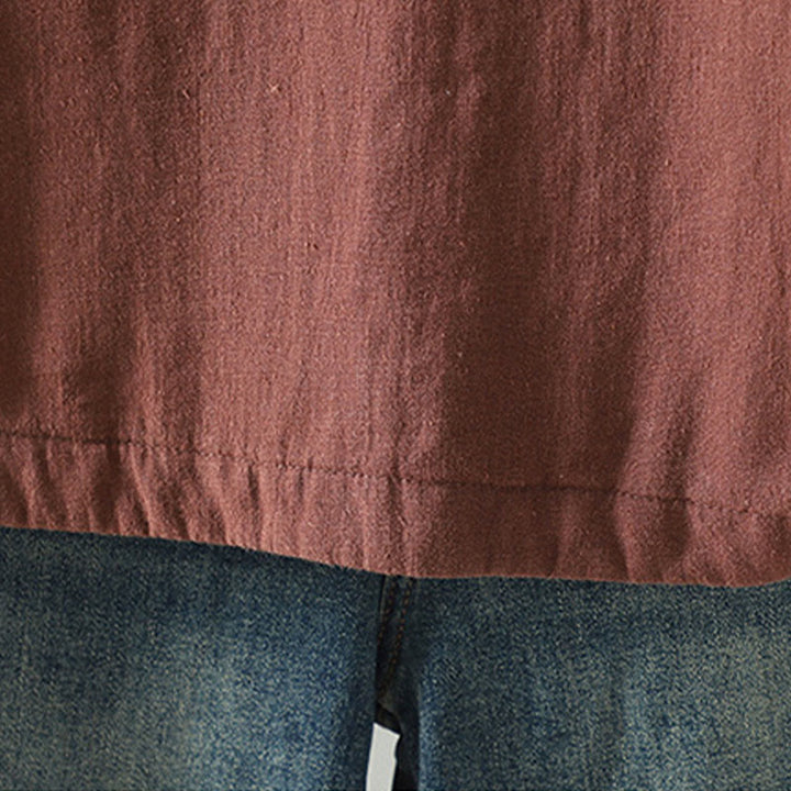 Buddha Stones Vintage Winter Frog-Button Cotton Long Sleeve Women's Thermal Jacket - image 25