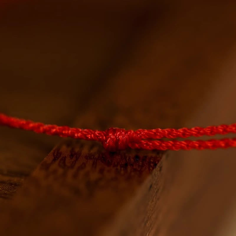 Buddha Stones Gourd Hetian Jade Red String Prosperity Bracelet Anklet - image 14