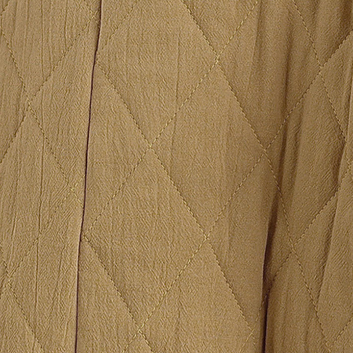 Buddha Stones Winter Frog-Button Diamond-shaped Lines Cotton Long Sleeve Women's Thermal Jacket With Pockets - image 14