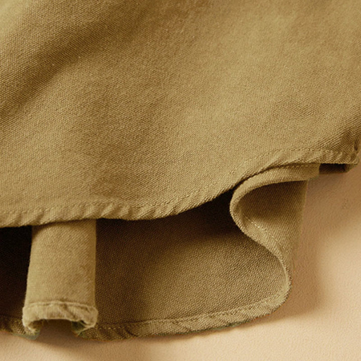 Buddha Stones Casual Buttons Design Women's Stand Collar Long Sleeve Cotton Shirt - image 12