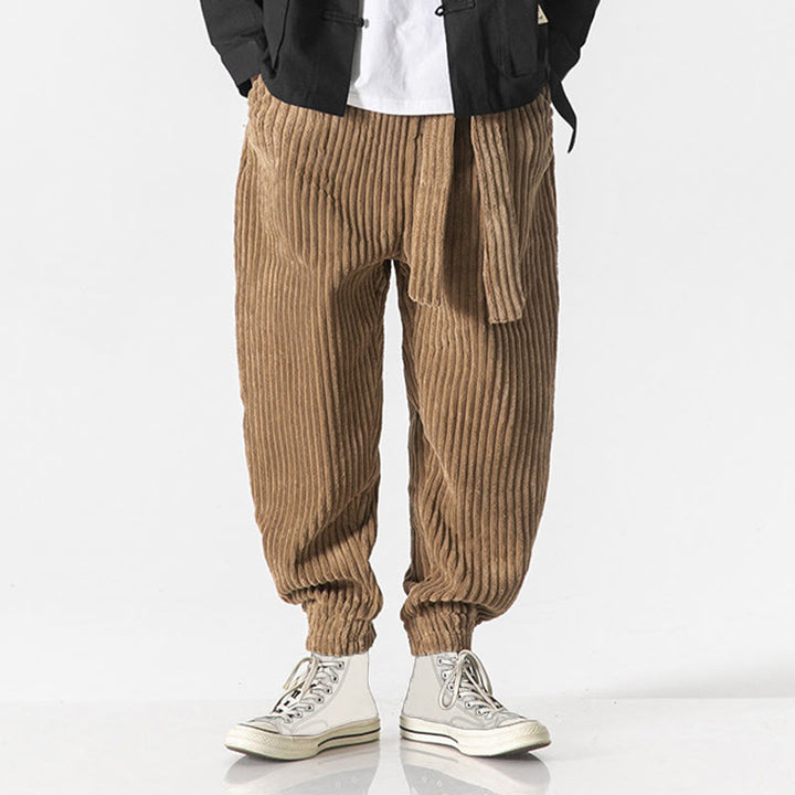 Buddha Stones Winter Solid Color Men's Ankle-Length Corduroy Pants With Pockets - image 31
