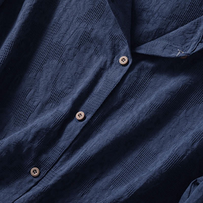 Buddha Stones Fall Jacquard Buttons Down Design Cotton Long Sleeve Women's Hoodie - image 4