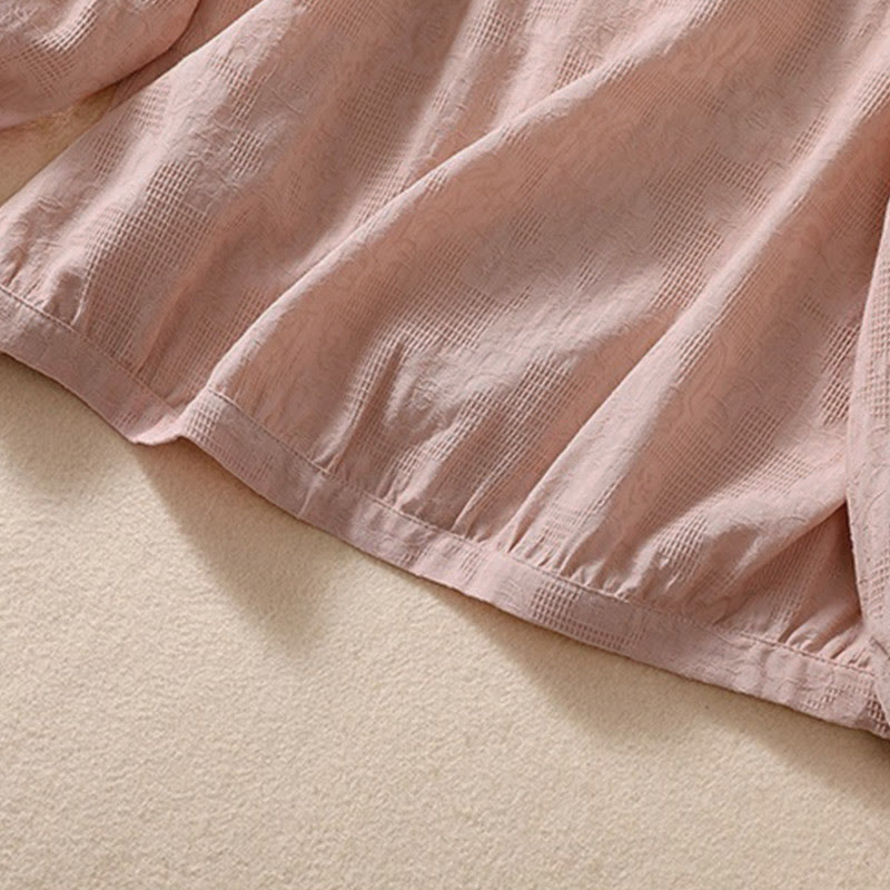 Buddha Stones Fall Jacquard Buttons Down Design Cotton Long Sleeve Women's Hoodie - image 15