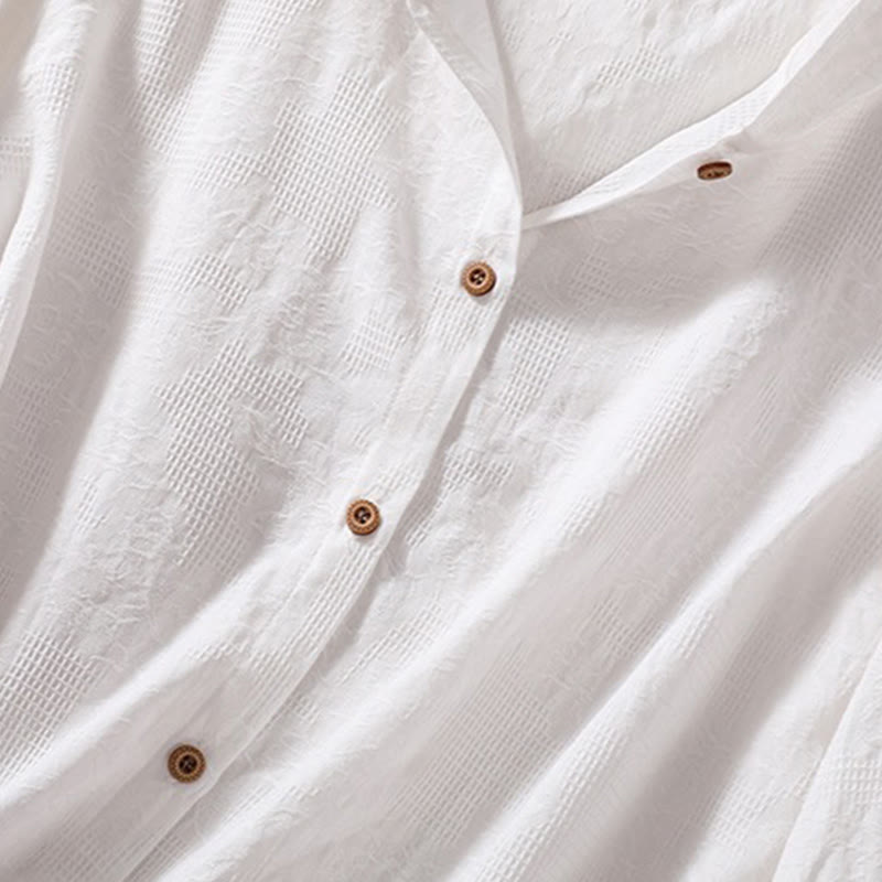 Buddha Stones Fall Jacquard Buttons Down Design Cotton Long Sleeve Women's Hoodie - image 23