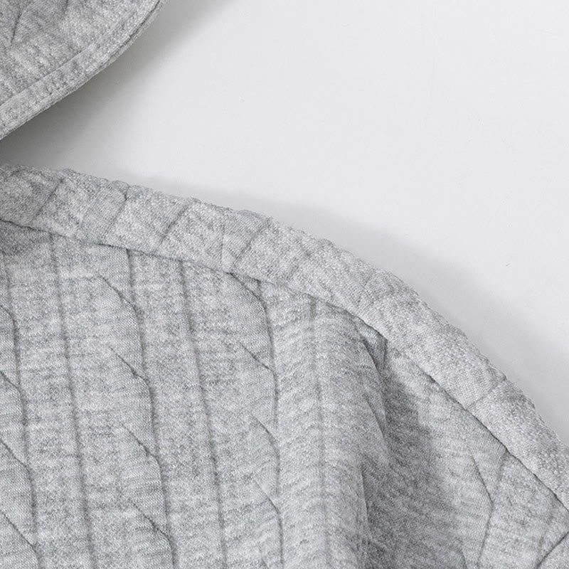 Buddha Stones Fall Winter Buttons Twisted Design Long Sleeve Men's Hoodie - image 3