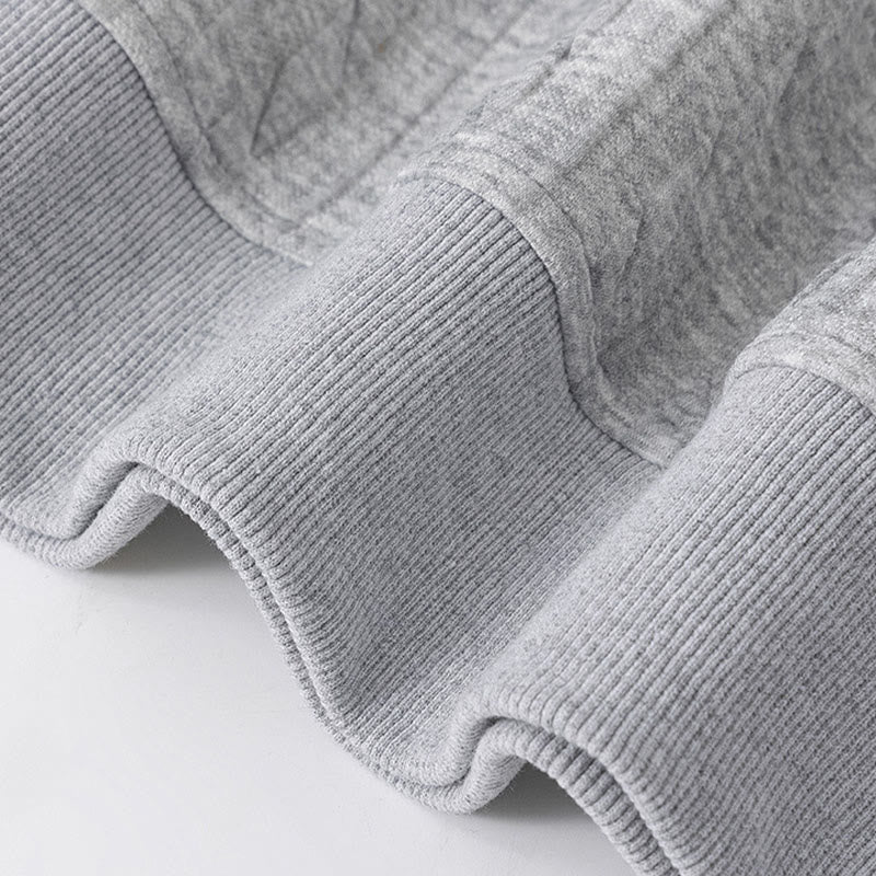 Buddha Stones Fall Winter Buttons Twisted Design Long Sleeve Men's Hoodie - image 4