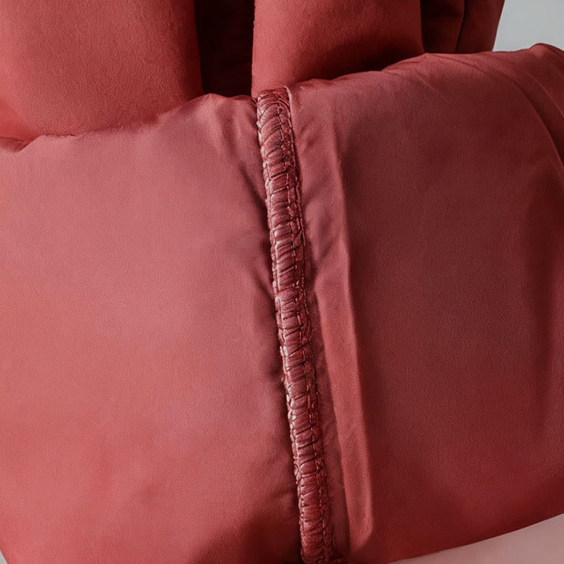 Buddha Stones Winter Elastic Waist Cotton Thermal Women's Cropped 7-8 Length Harem Pants With Pockets - image 16