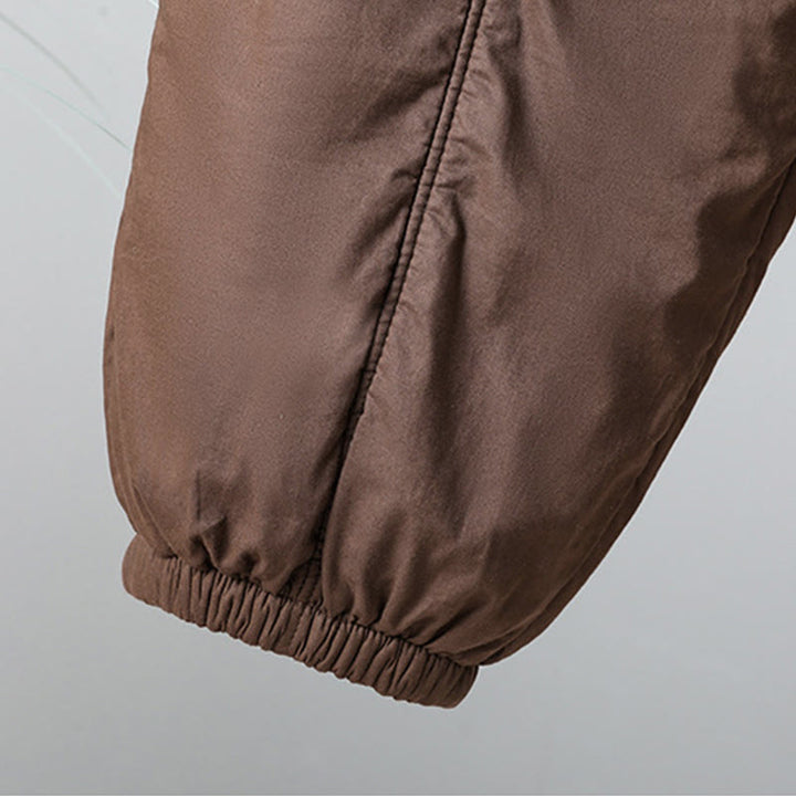 Buddha Stones Winter Elastic Waist Cotton Thermal Women's Cropped 7-8 Length Harem Pants With Pockets - image 7