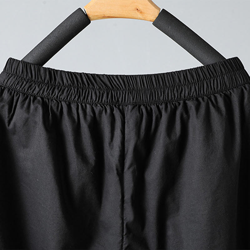 Buddha Stones Winter Elastic Waist Cotton Thermal Women's Cropped 7-8 Length Harem Pants With Pockets - image 20