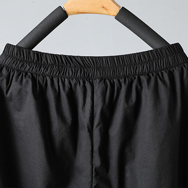 Buddha Stones Winter Elastic Waist Cotton Thermal Women's Cropped 7-8 Length Harem Pants With Pockets - image 20